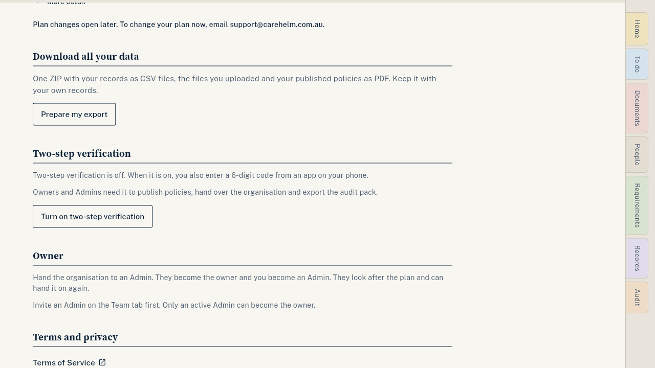 Download all your data in Settings